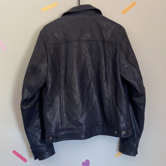 Michael Kors Leather Jacket - Jean Jacket Styling - Picture 4 of 11